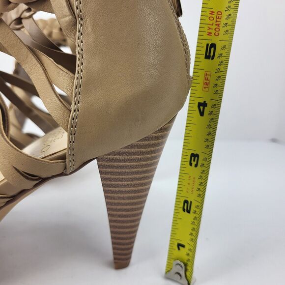 Vince Camuto Alaizah Braided Caged Womens Sandal Beige Size 10 US 42 EU No Box. - Picture 5 of 16